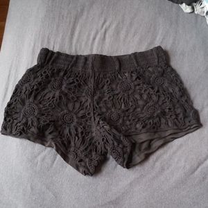 Crochet shorts -macbeth collection - black - Med